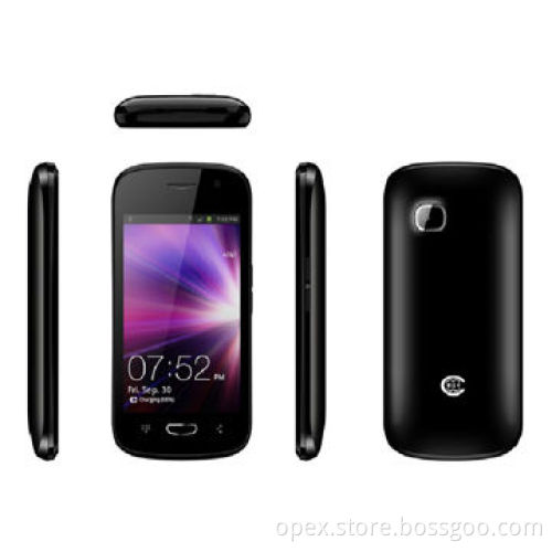 Ultra low end smartphone, supports dual-SIM, Wi-Fi, Bluetooth, MP3/MP4 and GPS